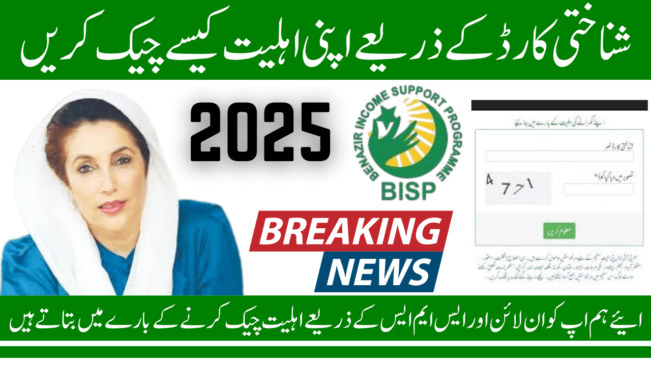 BISP 8171 Check Online 2025 - سی این ائی سی سے ادائیگی چیک کرنے کا اسان طریقہ