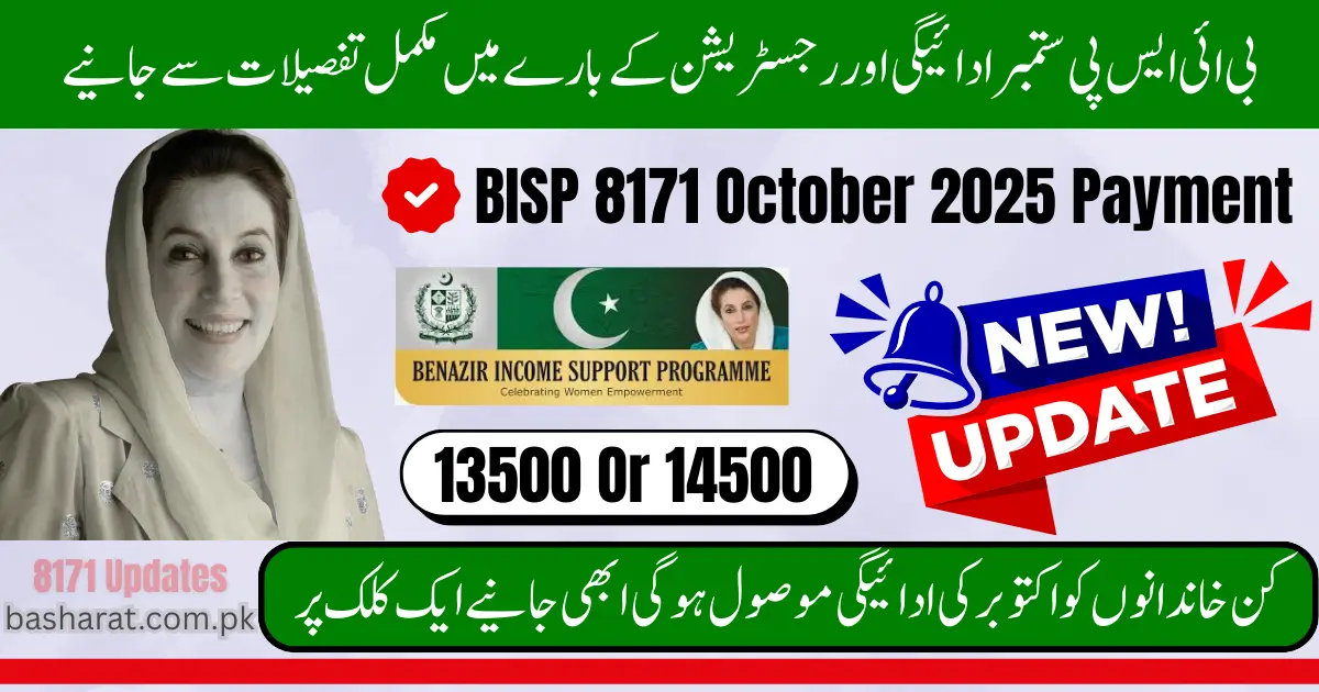 BISP 8171 October 2025 Payment Check Online by CNIC and Complete Registration Method