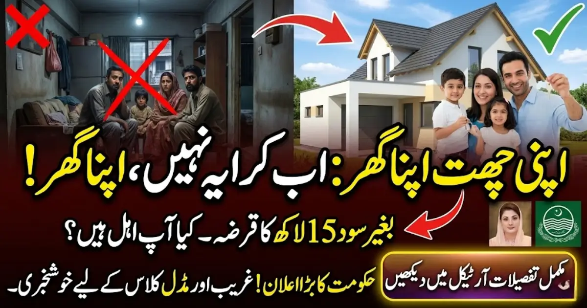 Apni Chhat Apna Ghar Scheme 2026 – Apply Online Login & Status Check by CNIC