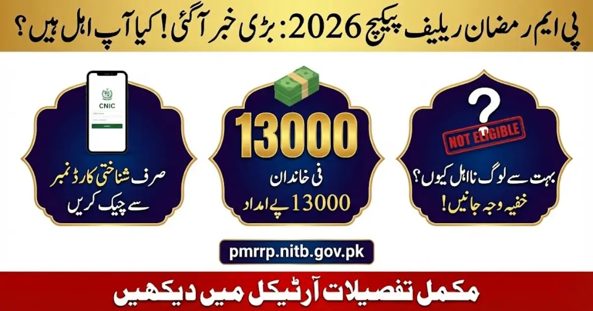 PM Ramzan Relief Package Check Online via pmrrp.nitb.gov.pk