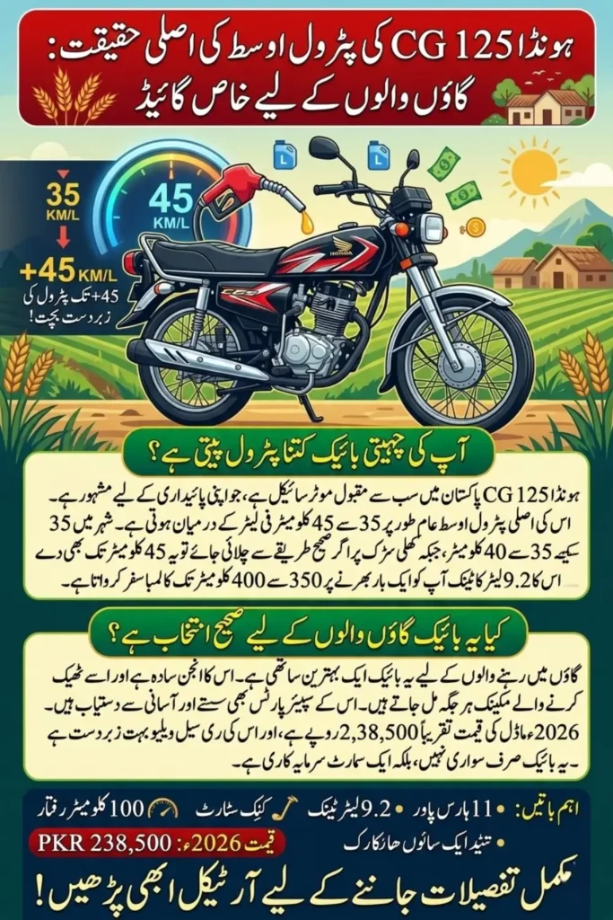 Honda 125 Fuel Average Per Liter