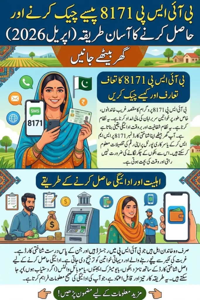 BISP 8171 April Payment Check by CNIC