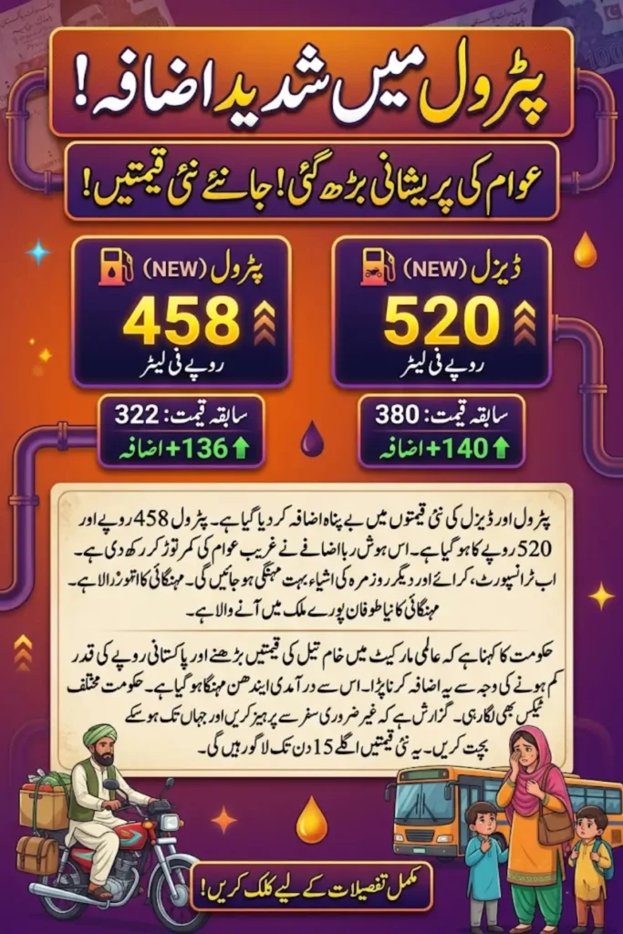 Govt Increases Petrol Prices in Pakistan